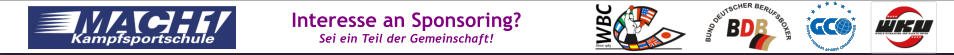 Interesse an Sponsoring? Sei ein Teil der Gemeinschaft!